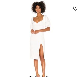 Revolve / Song of Style Rosalie Midi Dress in white